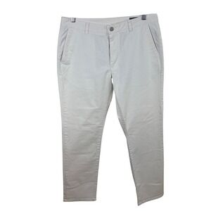 Bonobos Slim Fit White Chinos Men's 34x30 Stretch Cotton Twill Pants Resortwear